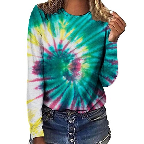 Women's T shirt Tee Rainbow Casual Holiday Weekend Rainbow Painting T shirt Tee Short Sleeve Print Round Neck Basic Essential / 3D Print
Women's T shirt Tee Rainbow Casual Holiday Weekend Rainbow Painting T shirt Tee Short Sleeve Print Round Neck Basic Essential / 3D Print