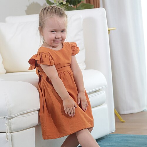 Toddler Girls' Dress Solid Colored Dress Daily Cotton Short Sleeve Cute Dress 1-5 Years Summer Blue Pink Yellow
Toddler Girls' Dress Solid Colored Dress Daily Cotton Short Sleeve Cute Dress 1-5 Years Summer Blue Pink Yellow
