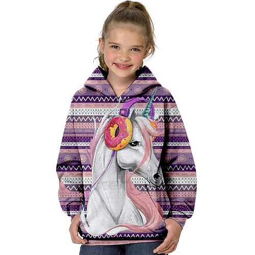 Kids Girls' Hoodie Animal Outdoor 3D Print Long Sleeve Pocket Fashion 3-13 Years Winter Purple
Kids Girls' Hoodie Animal Outdoor 3D Print Long Sleeve Pocket Fashion 3-13 Years Winter Purple