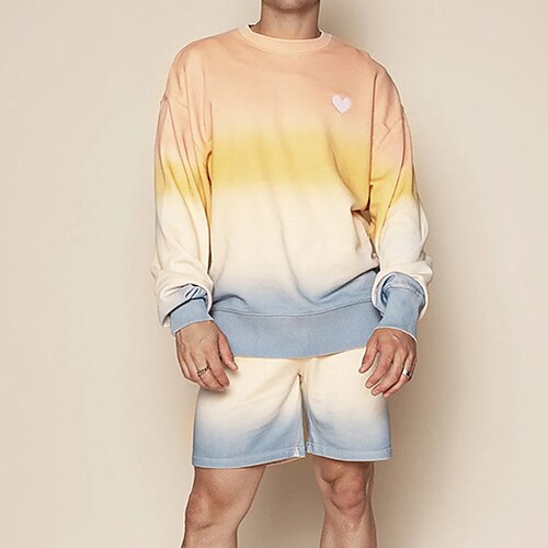 Men's Tracksuit Sweatshirt Gradient 2 Piece Print Sports Outdoor Casual Sports Other Prints Basic Streetwear Hoodies Sweatshirts Long Sleeve Light Khaki. / Spring / Fall
Men's Tracksuit Sweatshirt Gradient 2 Piece Print Sports Outdoor Casual Sports Other Prints Basic Streetwear Hoodies Sweatshirts Long Sleeve Light Khaki. / Spring / Fall