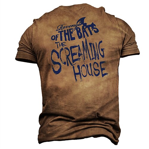 Men's Unisex T shirt Tee Letter Graphic Prints Crew Neck Brown Short Sleeve 3D Print Outdoor Street Print Tops Vintage Sports Designer Casual / Summer / Summer
Men's Unisex T shirt Tee Letter Graphic Prints Crew Neck Brown Short Sleeve 3D Print Outdoor Street Print Tops Vintage Sports Designer Casual / Summer / Summer