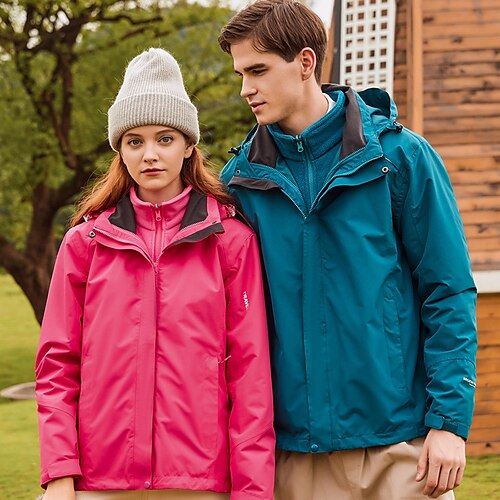 Men's Women's Hiking 3-in-1 Jackets Ski Jacket Waterproof Hiking Jacket Winter Outdoor Thermal Warm Windproof Breathable Lightweight Outerwear Windbreaker Winter Fleece Jacket Fishing Climbing
Men's Women's Hiking 3-in-1 Jackets Ski Jacket Waterproof Hiking Jacket Winter Outdoor Thermal Warm Windproof Breathable Lightweight Outerwear Windbreaker Winter Fleece Jacket Fishing Climbing