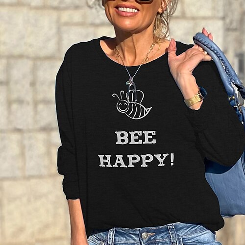 Women's Sweatshirt Pullover Active Streetwear Print Black Blue Gray Text Bee Daily Round Neck Long Sleeve S M L XL XXL
Women's Sweatshirt Pullover Active Streetwear Print Black Blue Gray Text Bee Daily Round Neck Long Sleeve S M L XL XXL
