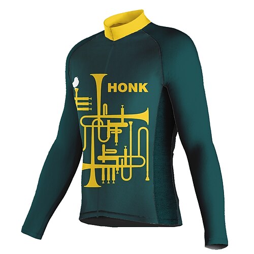 21Grams Men's Cycling Jersey Long Sleeve Bike Top with 3 Rear Pockets Mountain Bike MTB Road Bike Cycling Breathable Quick Dry Moisture Wicking Reflective Strips Green Graphic Honk Your Horn
21Grams Men's Cycling Jersey Long Sleeve Bike Top with 3 Rear Pockets Mountain Bike MTB Road Bike Cycling Breathable Quick Dry Moisture Wicking Reflective Strips Green Graphic Honk Your Horn