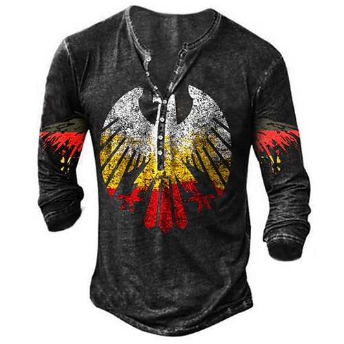 Men's Henley Shirt Tee T shirt Tee 3D Print Cartoon Graphic Patterned Plus Size Henley Daily Sports Button-Down Print Long Sleeve Tops Designer Basic Classic Comfortable Black
Men's Henley Shirt Tee T shirt Tee 3D Print Cartoon Graphic Patterned Plus Size Henley Daily Sports Button-Down Print Long Sleeve Tops Designer Basic Classic Comfortable Black