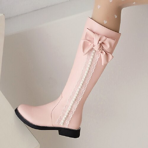 Girls' Boots Princess Shoes Daily PU Princess Shoes Big Kids(7years ) Daily Butterfly White Black Rosy Pink Fall Summer / Mid-Calf Boots
Girls' Boots Princess Shoes Daily PU Princess Shoes Big Kids(7years ) Daily Butterfly White Black Rosy Pink Fall Summer / Mid-Calf Boots