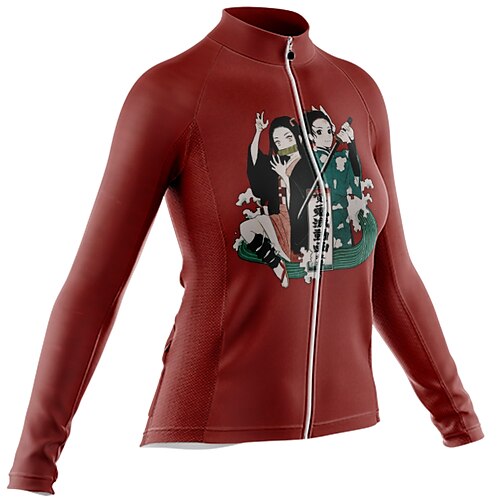 Women's Cycling Jersey Long Sleeve Bike Jersey with 3 Rear Pockets Mountain Bike MTB Road Bike Cycling Cycling Breathable Ultraviolet Resistant Quick Dry Burgundy Polyester Sports Clothing Apparel
Women's Cycling Jersey Long Sleeve Bike Jersey with 3 Rear Pockets Mountain Bike MTB Road Bike Cycling Cycling Breathable Ultraviolet Resistant Quick Dry Burgundy Polyester Sports Clothing Apparel