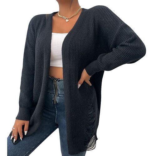 Women's Plus Size Sweater Coat Plain Causal Holiday Long Sleeve Collarless Regular Fall Winter Black L XL XXL 3XL
Women's Plus Size Sweater Coat Plain Causal Holiday Long Sleeve Collarless Regular Fall Winter Black L XL XXL 3XL