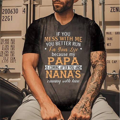 Men's Unisex T shirt Tee 3D Print Graphic Prints Letter Crew Neck Street Daily Print Short Sleeve Tops Designer Casual Big and Tall Sports Dark Gray / Summer
Men's Unisex T shirt Tee 3D Print Graphic Prints Letter Crew Neck Street Daily Print Short Sleeve Tops Designer Casual Big and Tall Sports Dark Gray / Summer