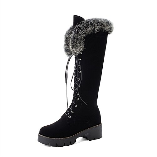 Women's Boots Daily Knee High Boots Winter Chunky Heel Round Toe Minimalism Nubuck Zipper Solid Colored Black Yellow Brown
Women's Boots Daily Knee High Boots Winter Chunky Heel Round Toe Minimalism Nubuck Zipper Solid Colored Black Yellow Brown
