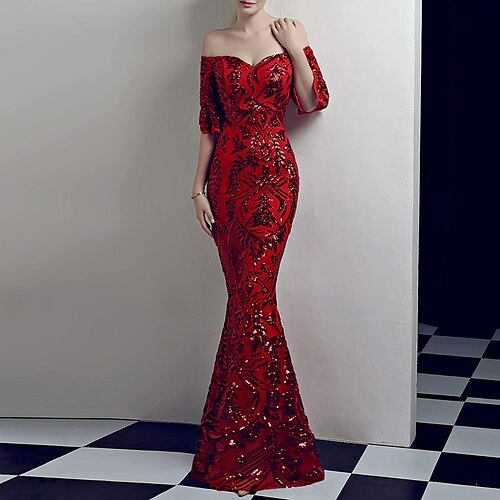 A sirena Abiti da festa Vintage Vestito Formale Lungo Mezza manica Senza spalline Con strass con Lustrini A fantasia / stampa 2023
A sirena Abiti da festa Vintage Vestito Formale Lungo Mezza manica Senza spalline Con strass con Lustrini A fantasia / stampa 2023