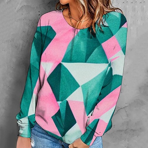 Women's Sweatshirt Pullover Retro Green Graphic Geometric Tie Dye Casual Round Neck Long Sleeve S M L XL 2XL 3XL / Winter
Women's Sweatshirt Pullover Retro Green Graphic Geometric Tie Dye Casual Round Neck Long Sleeve S M L XL 2XL 3XL / Winter