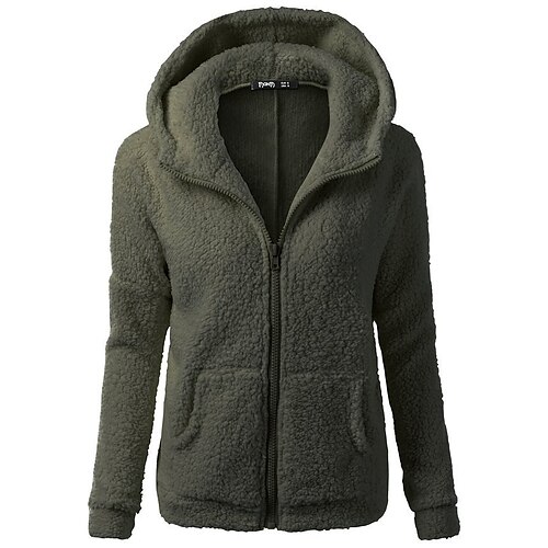 Dame Hettegenser med glidelås Genser Sherpa Fleece Teddy Ta igjen glidelåsen Lomme foran Svart Hvit Rosa Helfarge Gate Hettegenser Langermet Fleece / Fleecefôr
Dame Hettegenser med glidelås Genser Sherpa Fleece Teddy Ta igjen glidelåsen Lomme foran Svart Hvit Rosa Helfarge Gate Hettegenser Langermet Fleece / Fleecefôr