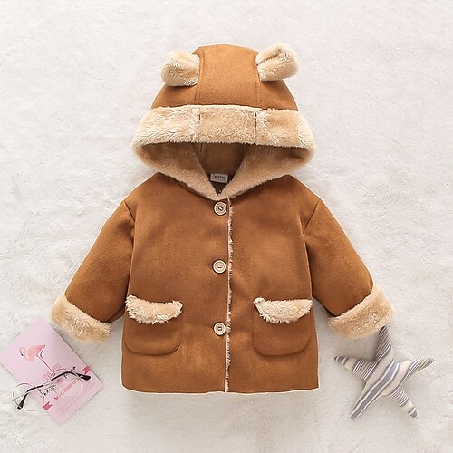 Kids Unisex Coat Outerwear Plain Long Sleeve Coat Active Adorable Pink Brown Winter 2-6 Years
Kids Unisex Coat Outerwear Plain Long Sleeve Coat Active Adorable Pink Brown Winter 2-6 Years