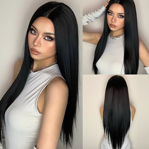 Long Black Synthetic Lace Front Wigs for Black Women Straight Partial Wigs for Women Daily Cosplay Use Heat Resistant
Long Black Synthetic Lace Front Wigs for Black Women Straight Partial Wigs for Women Daily Cosplay Use Heat Resistant