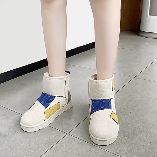 Mujer Botas Botas de nieve Botines Botines Invierno Tacón Plano Dedo redondo Ante Mocasín Negro Beige
Mujer Botas Botas de nieve Botines Botines Invierno Tacón Plano Dedo redondo Ante Mocasín Negro Beige