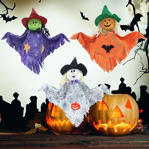 Halloween Hanging Ghost Decoration Pumpkin Ghost Straw Fly Witch Doll Windsock Pendant Prop Scary Decor for Front Yard Patio Lawn Garden
Halloween Hanging Ghost Decoration Pumpkin Ghost Straw Fly Witch Doll Windsock Pendant Prop Scary Decor for Front Yard Patio Lawn Garden