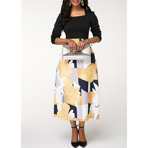 Women's Swing Dress Midi Dress Midi Dress Black Blue Purple Long Sleeve Floral Patchwork Print Fall Winter Square Neck Stylish Romantic 2022 S M L XL 2XL 3XL 4XL 5XL
Women's Swing Dress Midi Dress Midi Dress Black Blue Purple Long Sleeve Floral Patchwork Print Fall Winter Square Neck Stylish Romantic 2022 S M L XL 2XL 3XL 4XL 5XL