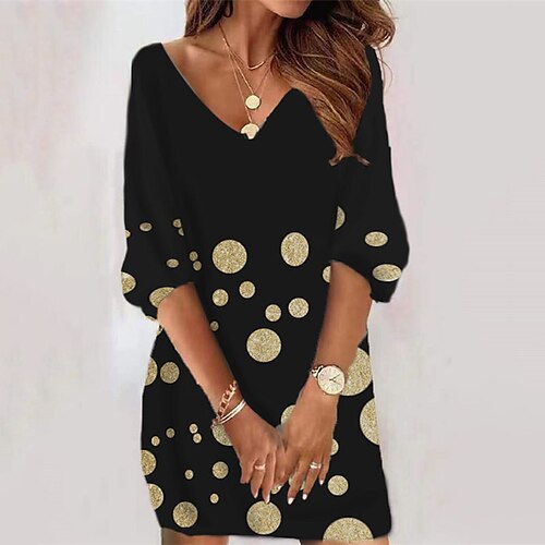 Women's Casual Dress Bodycon Short Mini Dress Yellow 3/4 Length Sleeve Geometric Print Fall Winter V Neck Vacation Casual 2022 S M L XL XXL 3XL
Women's Casual Dress Bodycon Short Mini Dress Yellow 3/4 Length Sleeve Geometric Print Fall Winter V Neck Vacation Casual 2022 S M L XL XXL 3XL