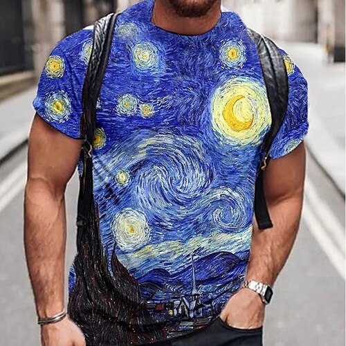 Men's Unisex T shirt Tee Galaxy Graphic Prints Crew Neck Blue Short Sleeve 3D Print Outdoor Street Print Tops Sports Designer Casual Big and Tall / Summer / Summer
Men's Unisex T shirt Tee Galaxy Graphic Prints Crew Neck Blue Short Sleeve 3D Print Outdoor Street Print Tops Sports Designer Casual Big and Tall / Summer / Summer