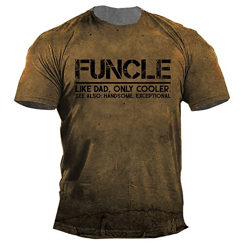 Men's Unisex T shirt Tee Letter Graphic Prints Crew Neck Brown 3D Print Outdoor Street Short Sleeve Print Clothing Apparel Vintage Sports Designer Casual / Summer / Summer
Men's Unisex T shirt Tee Letter Graphic Prints Crew Neck Brown 3D Print Outdoor Street Short Sleeve Print Clothing Apparel Vintage Sports Designer Casual / Summer / Summer