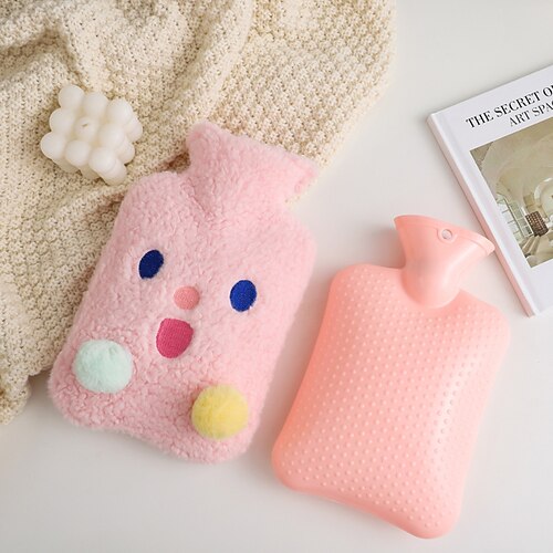 Hot Water Bag Rubber Warm Water Bag Bottle Pouch with Soft Cute Cover for Neck and Shoulder Back Hand Legs Waist Warm Winter Gift
Hot Water Bag Rubber Warm Water Bag Bottle Pouch with Soft Cute Cover for Neck and Shoulder Back Hand Legs Waist Warm Winter Gift