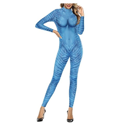 Women's Romper Animal Round Neck Casual Street Holiday Bodycon Long Sleeve Blue S M L All Seasons
Women's Romper Animal Round Neck Casual Street Holiday Bodycon Long Sleeve Blue S M L All Seasons