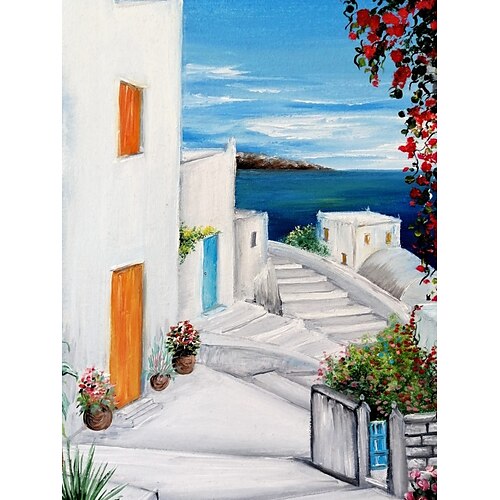Greece Landscape Oil Painting Handmade Painted Wall Art On Canvas Modern Home Decor Gift Rolled Canvas No Frame Unstretched Living Room
Greece Landscape Oil Painting Handmade Painted Wall Art On Canvas Modern Home Decor Gift Rolled Canvas No Frame Unstretched Living Room