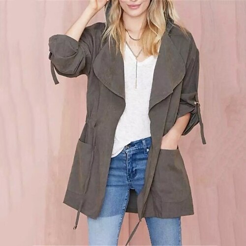 Women's Trench Coat Warm Breathable Outdoor Daily Wear Vacation Going out Pocket Open Front Hoodie Active Fashion Lady Comfortable Solid Color Regular Fit Outerwear Long Sleeve Winter Fall Green Pink
Women's Trench Coat Warm Breathable Outdoor Daily Wear Vacation Going out Pocket Open Front Hoodie Active Fashion Lady Comfortable Solid Color Regular Fit Outerwear Long Sleeve Winter Fall Green Pink