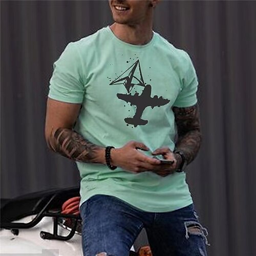 Men's Unisex T shirt Tee Graphic Prints Paper Airplane Crew Neck Blue Outdoor Street Short Sleeve Print Clothing Apparel Sports Designer Casual Big and Tall / Summer / Summer
Men's Unisex T shirt Tee Graphic Prints Paper Airplane Crew Neck Blue Outdoor Street Short Sleeve Print Clothing Apparel Sports Designer Casual Big and Tall / Summer / Summer