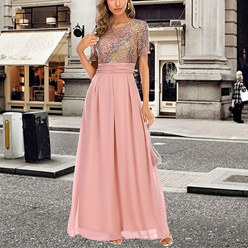Mulheres Vestido de festa Vestido de lantejoulas Vestido da bainha Rosa Manga Curta Bloco de cor Paetês Inverno Outono Gola Redonda Moderno Festa Delgado 2022 S M L XL
Mulheres Vestido de festa Vestido de lantejoulas Vestido da bainha Rosa Manga Curta Bloco de cor Paetês Inverno Outono Gola Redonda Moderno Festa Delgado 2022 S M L XL