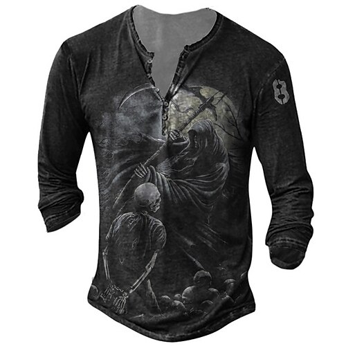 Men's T shirt Tee Henley Shirt Tee Graphic Monster Henley Black 3D Print Plus Size Outdoor Daily Long Sleeve Button-Down Print Clothing Apparel Basic Designer Classic Comfortable / Sports
Men's T shirt Tee Henley Shirt Tee Graphic Monster Henley Black 3D Print Plus Size Outdoor Daily Long Sleeve Button-Down Print Clothing Apparel Basic Designer Classic Comfortable / Sports