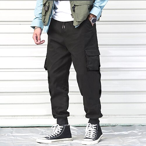 Men's Tactical Cargo Chinos Trousers Casual Pants Multiple Pockets Solid Color Full Length Fashion Chino Black
Men's Tactical Cargo Chinos Trousers Casual Pants Multiple Pockets Solid Color Full Length Fashion Chino Black
