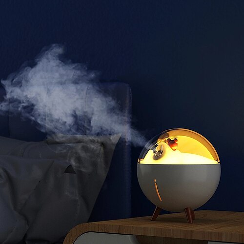 

260ML Space Bear Air Humidifier USB Water Mist Diffuser with LED Lamp For Home Room Silent Electric Ultrasonic Aroma Humidifier