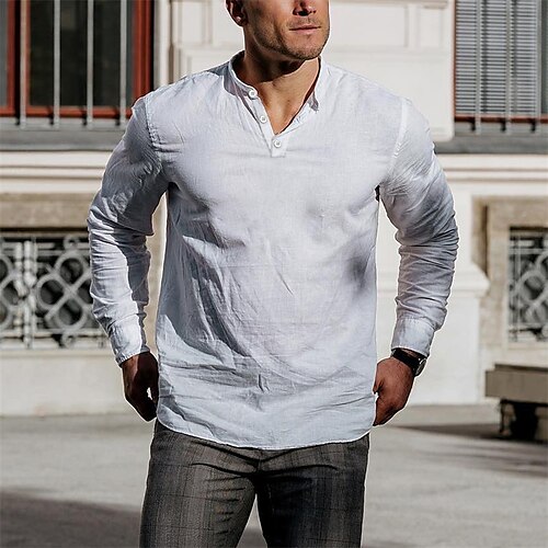 Men's T shirt Tee Solid Colored V Neck White Street Sports Long Sleeve Button-Down Clothing Apparel Fashion Designer Casual Comfortable
Men's T shirt Tee Solid Colored V Neck White Street Sports Long Sleeve Button-Down Clothing Apparel Fashion Designer Casual Comfortable