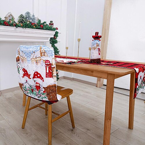 Christmas Tree Skirt Christmas Chair Cover Table Runner Placemats Apron Set for Christmas Table Decoration
Christmas Tree Skirt Christmas Chair Cover Table Runner Placemats Apron Set for Christmas Table Decoration