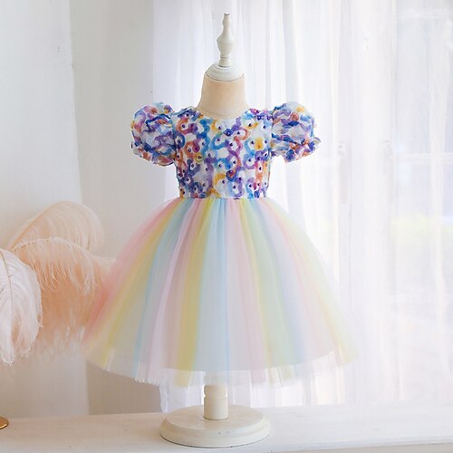 Kids Little Girls' Dress Jacquard Solid Colored Tulle Dress Party Birthday Ruffle Sparkle Green Blue Pink Maxi Short Sleeve Princess Sweet Dresses Spring Summer Slim 1 PC 3-12 Years
Kids Little Girls' Dress Jacquard Solid Colored Tulle Dress Party Birthday Ruffle Sparkle Green Blue Pink Maxi Short Sleeve Princess Sweet Dresses Spring Summer Slim 1 PC 3-12 Years