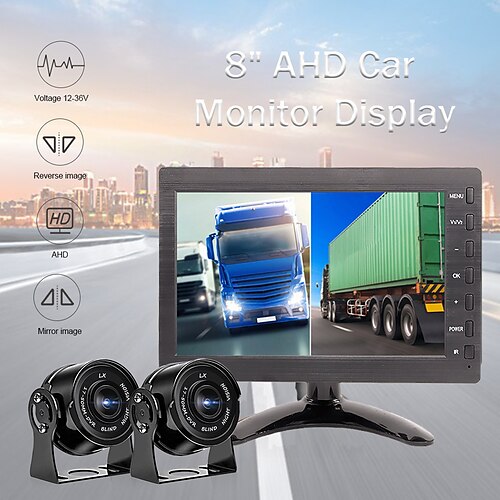 AHD 8 inch Truck monitor for Cars Vehicle Monitor Driving Recorder Dual Lens Front/Rear HD Night Vision Reverse Camera
AHD 8 inch Truck monitor for Cars Vehicle Monitor Driving Recorder Dual Lens Front/Rear HD Night Vision Reverse Camera