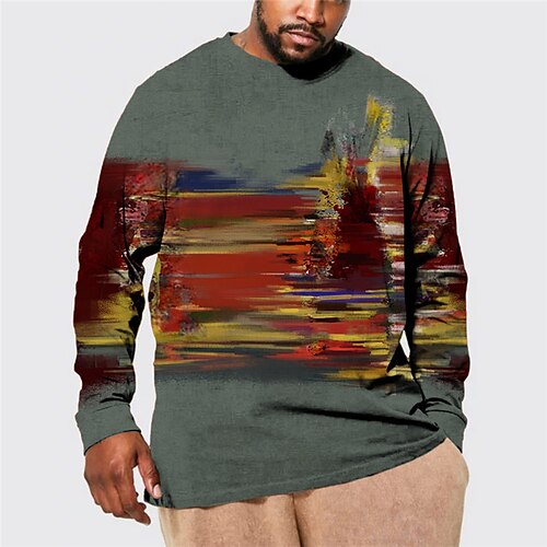 Men's Plus Size T shirt Tee Big and Tall Color Block Henley Spring & Fall Basic Designer Plus Size Comfortable Outdoor Street Tops
Men's Plus Size T shirt Tee Big and Tall Color Block Henley Spring & Fall Basic Designer Plus Size Comfortable Outdoor Street Tops