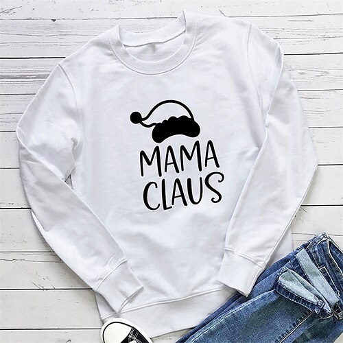 Women's Plus Size Christmas Tops Pullover Sweatshirt Hoodie Sweatshirt Letter Hat Long Sleeve Crewneck Casual Festival Vacation Cotton Fall Winter Green Pink
Women's Plus Size Christmas Tops Pullover Sweatshirt Hoodie Sweatshirt Letter Hat Long Sleeve Crewneck Casual Festival Vacation Cotton Fall Winter Green Pink