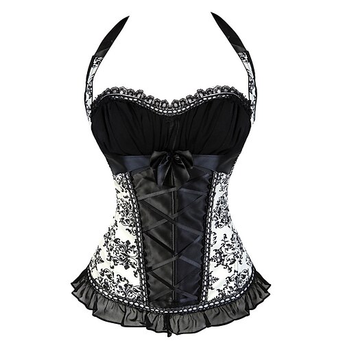 Corset Women's Corset Tops Prom Party & Evening Club White Spandex Sexy Overbust Corset Zipper Lace Up Backless Tummy Control Lace Flower Fall Winter
Corset Women's Corset Tops Prom Party & Evening Club White Spandex Sexy Overbust Corset Zipper Lace Up Backless Tummy Control Lace Flower Fall Winter