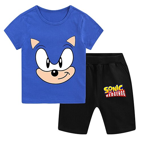 Kids Boys T-shirt Shorts Clothing Set 2 Pieces Short Sleeve Blue Purple Pink Cartoon Sports Vacation Fashion Cool 3-13 Years
Kids Boys T-shirt Shorts Clothing Set 2 Pieces Short Sleeve Blue Purple Pink Cartoon Sports Vacation Fashion Cool 3-13 Years