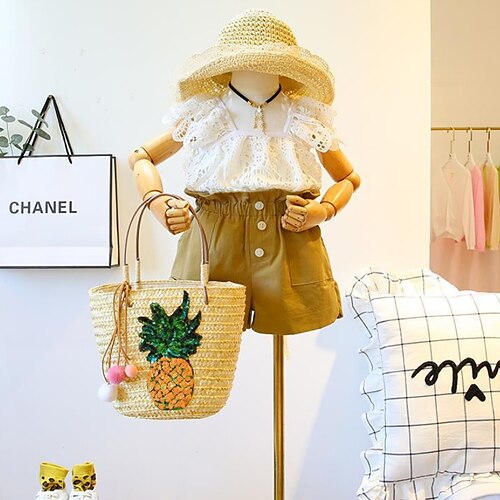 Kids Girls' Shirt Shorts Clothing Set 2 Pieces Short Sleeve White Solid Color Vacation Fashion Sweet 2-8 Years
Kids Girls' Shirt Shorts Clothing Set 2 Pieces Short Sleeve White Solid Color Vacation Fashion Sweet 2-8 Years