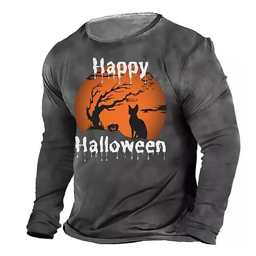 Men's Unisex T shirt Tee Cat Pumpkin Graphic Prints Crew Neck Green Blue Dark Gray Black 3D Print Outdoor Halloween Long Sleeve Print Clothing Apparel Basic Sports Designer Casual
Men's Unisex T shirt Tee Cat Pumpkin Graphic Prints Crew Neck Green Blue Dark Gray Black 3D Print Outdoor Halloween Long Sleeve Print Clothing Apparel Basic Sports Designer Casual