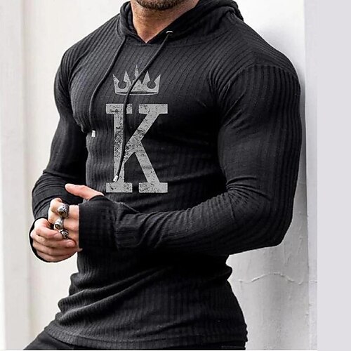 Men's Pullover Hoodie Sweatshirt Hooded Graphic Letter Print Sports Outdoor Daily Sports Hot Stamping Basic Cool Designer Clothing Apparel Hoodies Sweatshirts Long Sleeve Black / Spring / Fall
Men's Pullover Hoodie Sweatshirt Hooded Graphic Letter Print Sports Outdoor Daily Sports Hot Stamping Basic Cool Designer Clothing Apparel Hoodies Sweatshirts Long Sleeve Black / Spring / Fall