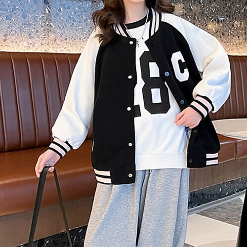 Kids Girls' Coat Outerwear Letter Long Sleeve Coat Daily Active Cool Green Black Winter Fall 4-13 Years
Kids Girls' Coat Outerwear Letter Long Sleeve Coat Daily Active Cool Green Black Winter Fall 4-13 Years