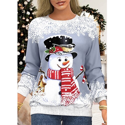 Women's Sweatshirt Pullover Crew Neck Snowman Reindeer Gnome Print Christmas Weekend 3D Print Active Streetwear Clothing Apparel Hoodies Sweatshirts Green White
Women's Sweatshirt Pullover Crew Neck Snowman Reindeer Gnome Print Christmas Weekend 3D Print Active Streetwear Clothing Apparel Hoodies Sweatshirts Green White