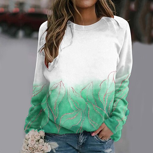Women's Sweatshirt Pullover Floral Butterfly Sparkly Print Daily Sports 3D Print Active Streetwear Clothing Apparel Hoodies Sweatshirts Green Blue
Women's Sweatshirt Pullover Floral Butterfly Sparkly Print Daily Sports 3D Print Active Streetwear Clothing Apparel Hoodies Sweatshirts Green Blue