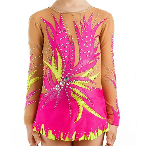 Rhythmic Gymnastics Leotards Gymnastics Leotards Women's Girls' Bodysuit Stretchy Breathable Sparkly Long Sleeve Training Performance Competition Training Athletic Artistic Gymnastics Gymnastics
Rhythmic Gymnastics Leotards Gymnastics Leotards Women's Girls' Bodysuit Stretchy Breathable Sparkly Long Sleeve Training Performance Competition Training Athletic Artistic Gymnastics Gymnastics
