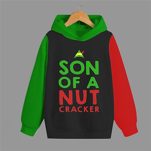 Nutcracker Kids Boys Hoodie Letter Outdoor 3D Print Long Sleeve Pocket Fashion 3-13 Years Winter Black
Nutcracker Kids Boys Hoodie Letter Outdoor 3D Print Long Sleeve Pocket Fashion 3-13 Years Winter Black